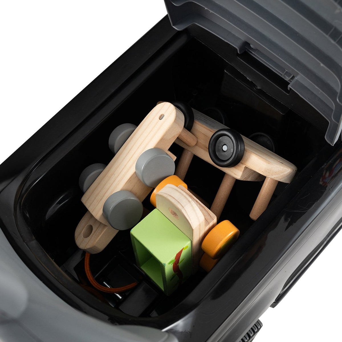 3 in 1 Push Car with Removable Handle and Guardrail for Kids 18-36 Months Old-Black view 6
