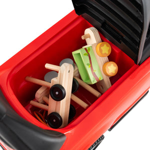 3 in 1 Push Car with Removable Handle and Guardrail for Kids 18-36 Months Old-Red view 6