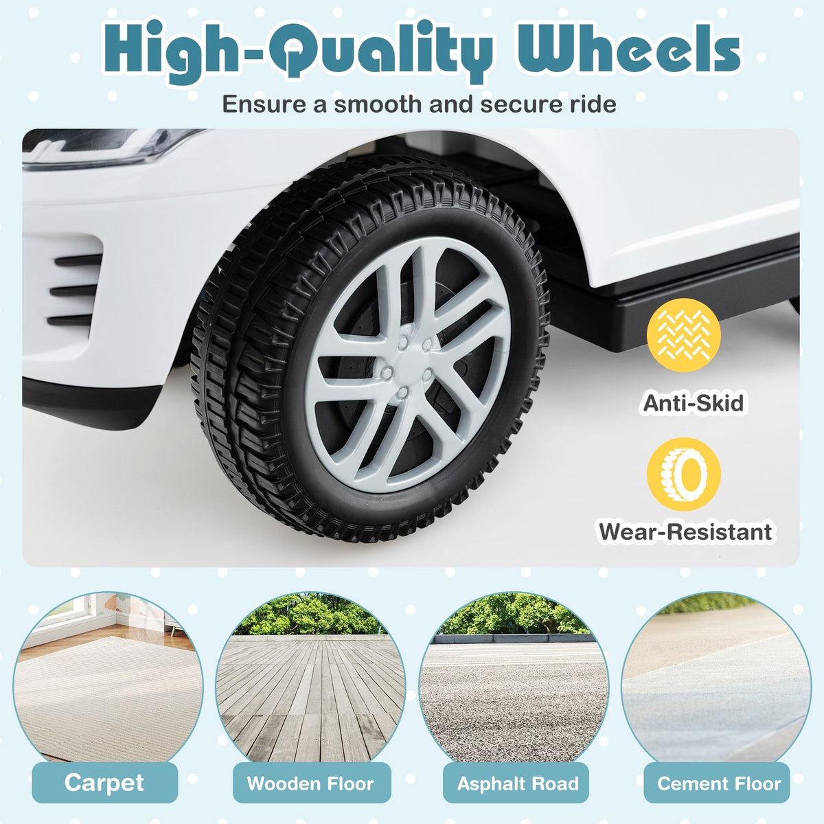 3 in 1 Push Car with Removable Handle and Guardrail for Kids 18-36 Months Old-White view 9