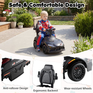 3-in-1 Toyota Licensed Foot-to-Floor Stroller Sliding Walking Toy-Black view 7