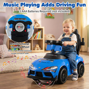3-in-1 Toyota Licensed Foot-to-Floor Stroller Sliding Walking Toy-Blue view 5