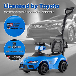 3-in-1 Toyota Licensed Foot-to-Floor Stroller Sliding Walking Toy-Blue view 8