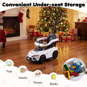 3-in-1 Toyota Licensed Foot-to-Floor Stroller Sliding Walking Toy-White view 6