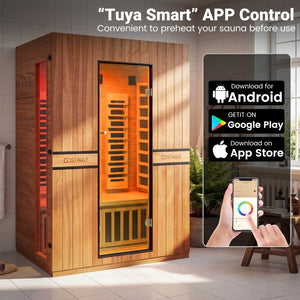 2026 New 3-Person Full Spectrum Infrared Sauna with APP Control for Home view 6