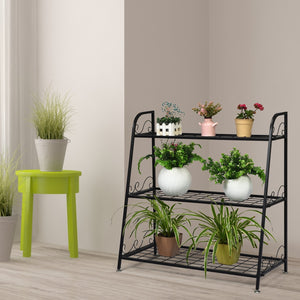 3-Tier Metal Plant Stand Shelf Display Rack for Plants Shoes Flower Pot view 3
