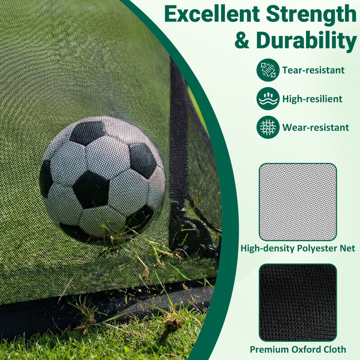 3 x 2 FT Portable Pop-up Football Training Equipment with Net view 9