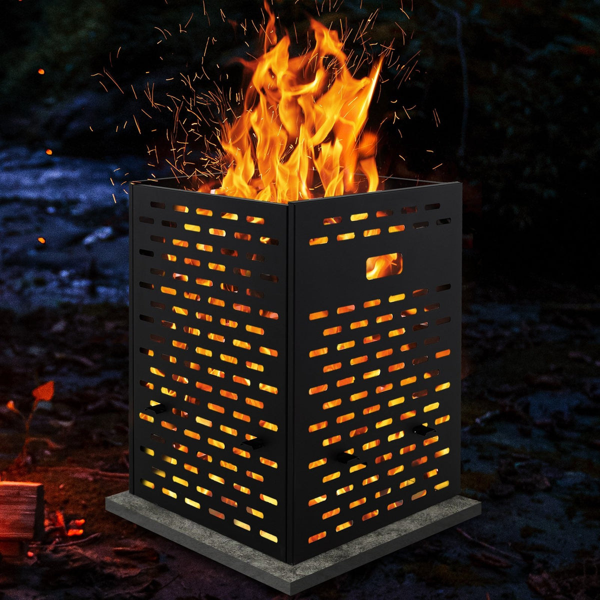 30 Inches Ultra Thick Burn Barrel with Venting Patterns and 4 Cross Braces view 3