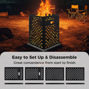 30 Inches Ultra Thick Burn Barrel with Venting Patterns and 4 Cross Braces view 7
