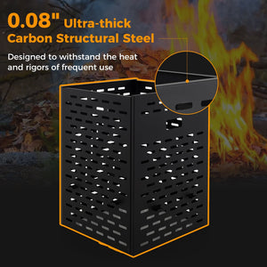 30 Inches Ultra Thick Burn Barrel with Venting Patterns and 4 Cross Braces view 8