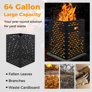 30 Inches Ultra Thick Burn Barrel with Venting Patterns and 4 Cross Braces view 9