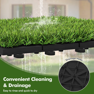 30 PCS Interlocking Artificial Grass Tiles view 7