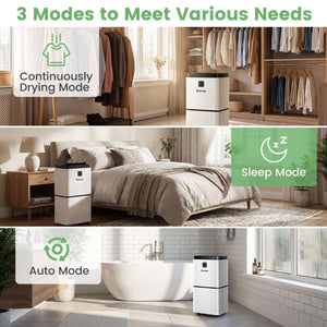 30 Pints 1500 Sq. ft Dehumidifier for Medium to Large Room with Indicator view 5
