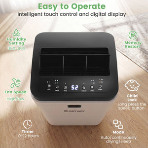 30 Pints 1500 Sq. ft Dehumidifier for Medium to Large Room with Indicator view 7