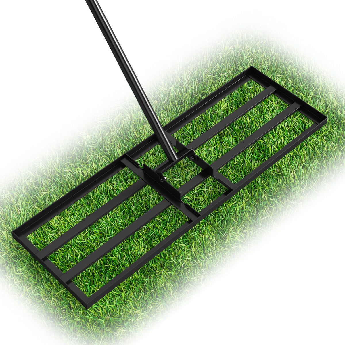 30 x 10 Inch Heavy Duty Lawn Level Tool with 69 Inch Handle-Black