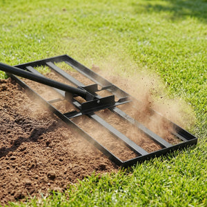 30 x 10 Inch Heavy Duty Lawn Level Tool with 69 Inch Handle-Black view 2