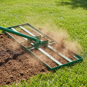 30 x 10 Inch Heavy Duty Lawn Level Tool with 69 Inch Handle-Green view 2