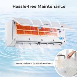 30000 BTU 4 Zone 23 SEER2 Mini Split Air Conditioner Wifi Enabled with Heat Pump-7K + 7K + 9K + 12K view 9