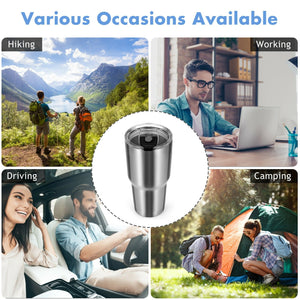 30oz Stainless Steel Tumbler Cup Double Wall Vacuum Insulated Mug with Lid view 3