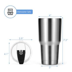 30oz Stainless Steel Tumbler Cup Double Wall Vacuum Insulated Mug with Lid view 4