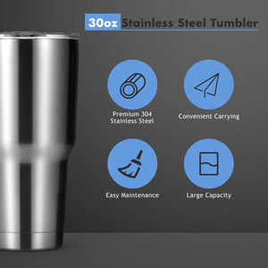 30oz Stainless Steel Tumbler Cup Double Wall Vacuum Insulated Mug with Lid view 5