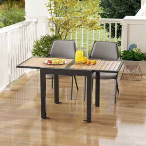 31.5-63 Inches Extendable Patio Table for 4-6 People-Natural view 6