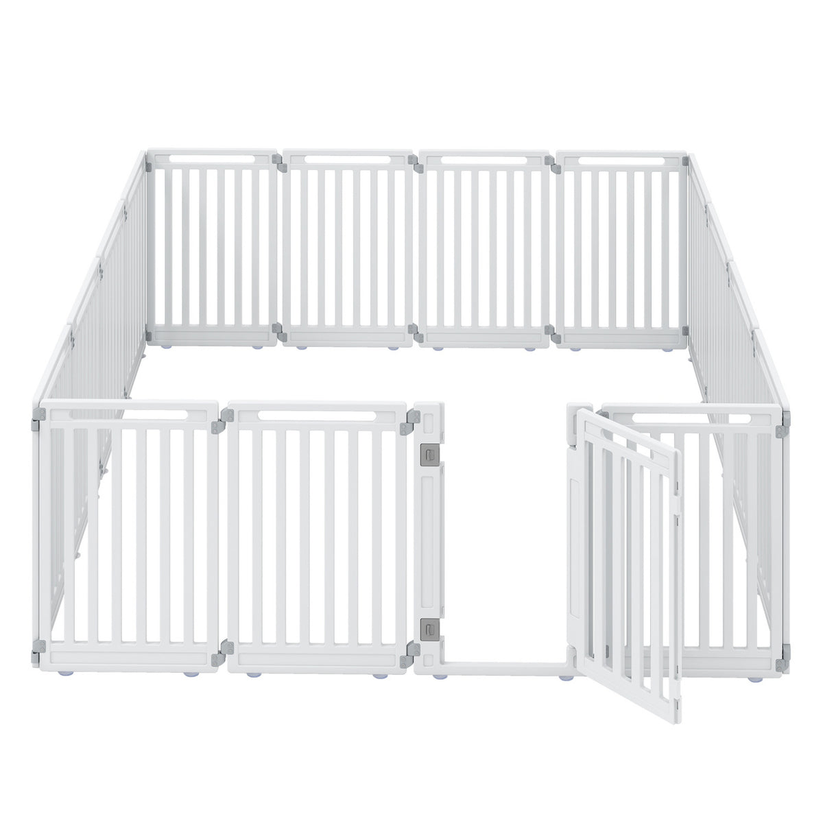 31.5 inches Height Indoor Outdoor Dog Playpen with 16 Panels-White