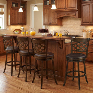 31 Inch Counter Height Bar Stools Set of 2 with Rubber Wood Frame-31 Inch view 9