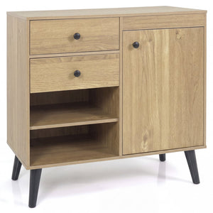 31 inches Sideboard Cabinet with 2 Open Compartments and 2 Drawers-Natrual