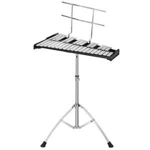 32 Note Glockenspiel Xylophone Percussion Bell Kit with Adjustable Stand view 8