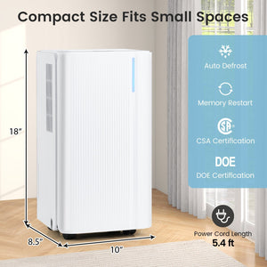 32 Pints 2000 Sq.ft Portable Dehumidifier for Home and Basement-White view 4