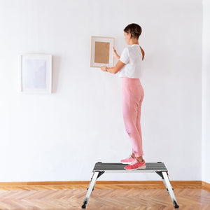 330 lbs Aluminum Folding Non-slip Drywall Step Stool Ladder view 8