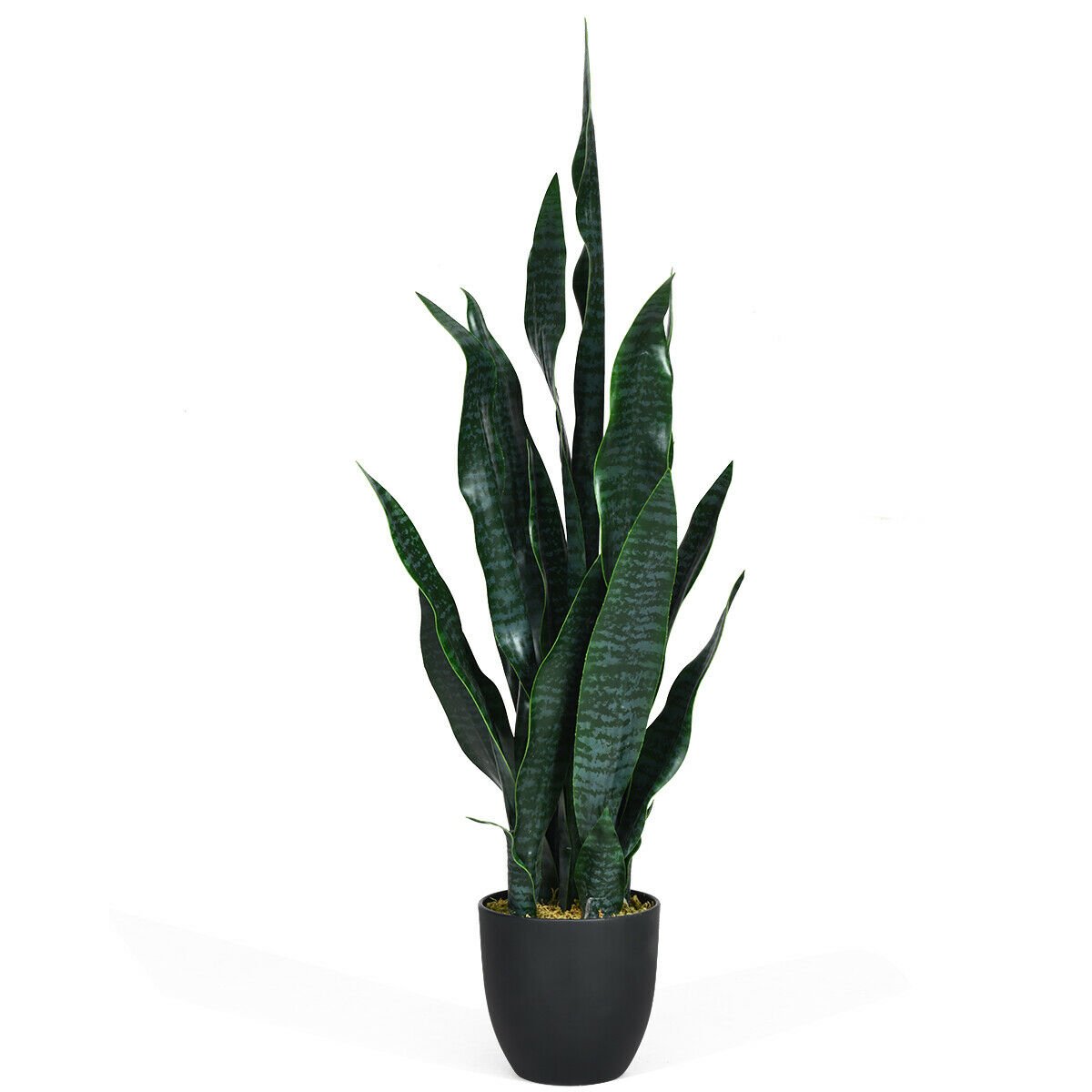 35.5 Inch, Indoor-Outdoor Artificial Fake Snake Plant view 7
