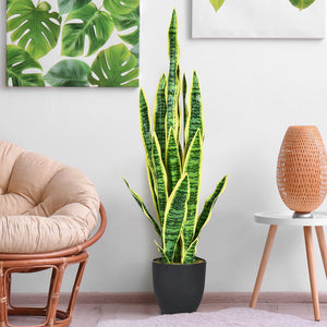 35.5 Inch Indoor-Outdoor Decoration Fake Artificial Snake Plant view 3