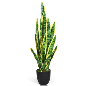 35.5 Inch Indoor-Outdoor Decoration Fake Artificial Snake Plant view 4