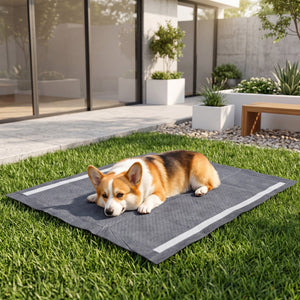 35.5 inches x 24 inches Charcoal Dog Pee Pads 6-Layer for Dogs-Black view 5