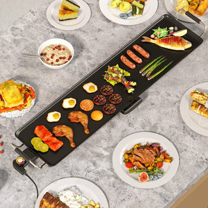 35 Inch Large Electric Griddle Nonstick BBQ Grill with Adjustable Temperature-M view 2