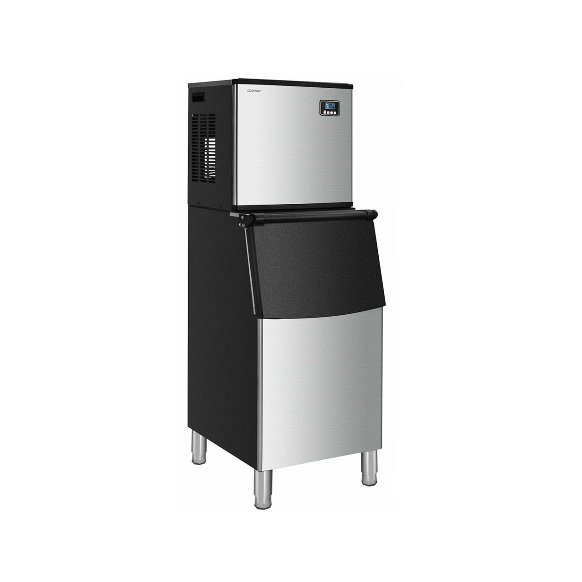 353LBS/24H Split Commercial Ice Maker with 198 LBS Storage Bin view 3