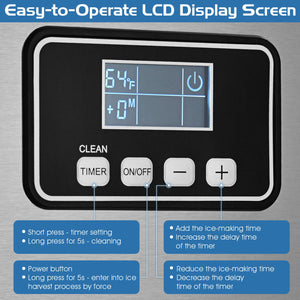 353LBS/24H Split Commercial Ice Maker with 198 LBS Storage Bin view 9