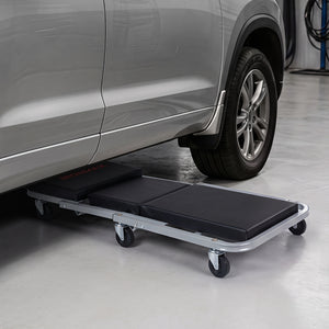 36 inches 2-in-1 Mechanic Creeper and Z-Seat with 6 Swivel Casters-Black view 5
