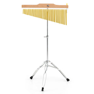 36-Bar Single-Row Chimes Percussion Instrument-Golden view 4