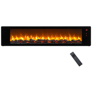 36 inches Electric Fireplace with 5-Level Adjustable Brightness and Speed