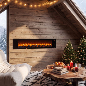 36 inches Electric Fireplace with 5-Level Adjustable Brightness and Speed view 5