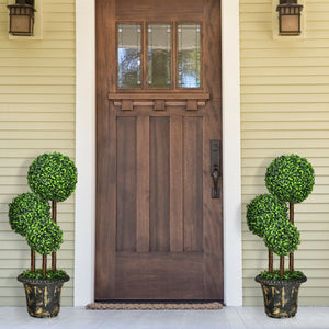 36-Inch Artificial Topiary Triple Ball Tree for Indoor and Outdoor view 6