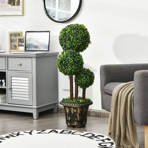 36-Inch Artificial Topiary Triple Ball Tree for Indoor and Outdoor view 8