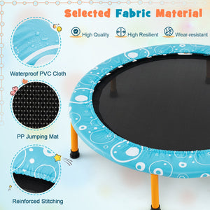 36 Inch Kids Trampoline Mini Rebounder with Full Covered Handrail-Orange view 6
