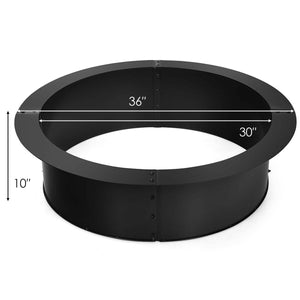36 inch Round Steel Fire Pit Ring Line for Outdoor Backyard view 5