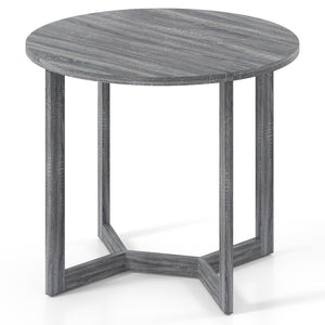 36 Inch Round Wood Dining Table for 2-4 People with Wing-shaped Pedestal Base-Black view 4