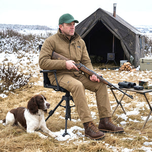 360° Silent Swivel Hunting Seat with 5-Level Adjustable-Black view 3