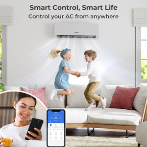 36000 BTU 4 Zone 23 SEER2 Mini Split Air Conditioner Wifi Enabled with Heat Pump-7K + 7K + 7K + 9K view 2