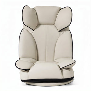 360 Degree Swivel Floor Gaming Chair with 6-Position Adjustable Backrest and Sponge Filling-Beige view 4